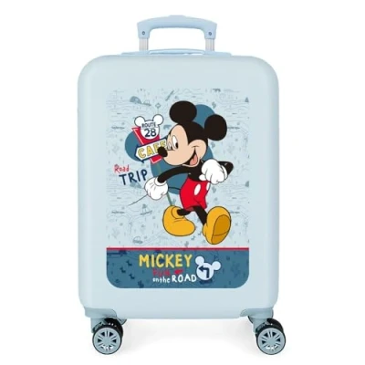 Abbildung von Disney Mickey Road Trip Kabinenkoffer Blau 38 x 55 20 cm Starres ABS Seitenkombinationsschloss 34L 2 kg 4 Doppelrollen Handgepäck