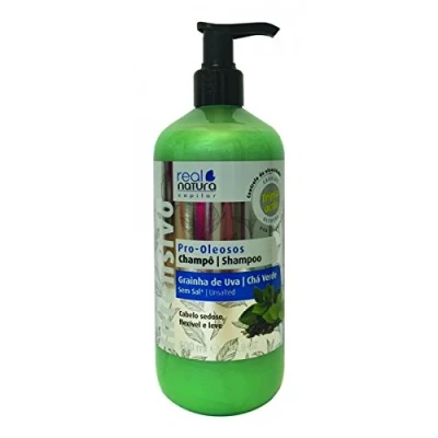 Abbildung von REAL NATURA Shampoo Ohne Salz Pro Oleosos 500ml Für Fettiges Haar, Tiefenreinigung und Frische