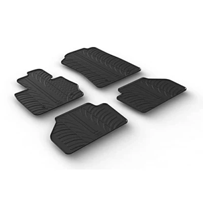 Abbildung von Gledring 0357 Fußmattensatz Gummi vorne und hinten 4 schwarz 750mm 550mm BMW: X3