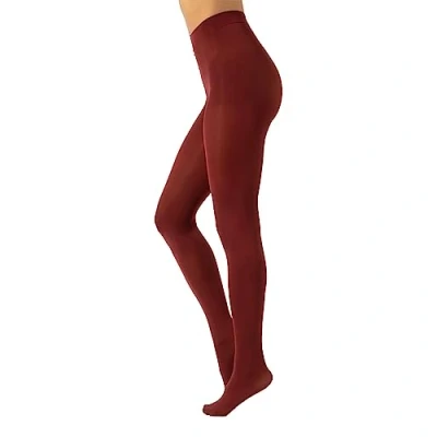 Abbildung von CALZITALY Blickdichte Weiche Strumpfhosen aus Mikrofaser Bunte Strumpfhose Damen S, M, L, XL, XXL, 3XL 4XL 80 DEN Made in Italy (XXL, Garnet Red)