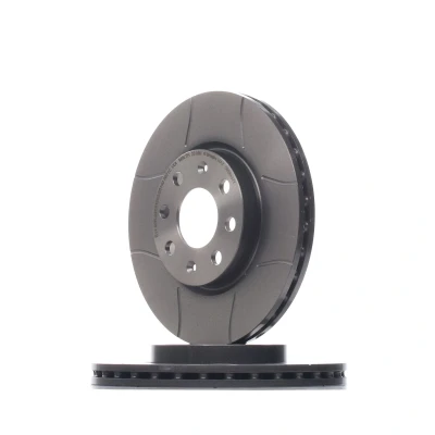 Abbildung von BREMBO 09.5843.77 Bremsscheibe 257 22 4 geschlitzt, innenbelüftet beschichtet mit Schrauben FIAT: Grande Punto Hatchback, Evo Hatchback