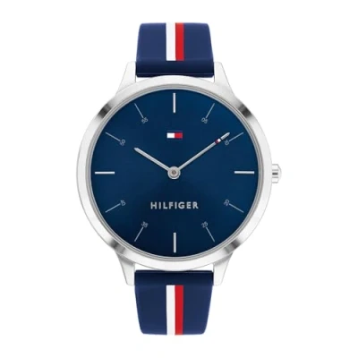 Abbildung von Tommy Hilfiger Samantha Uhr, Damen, Größe: One Size, Blue/white/red