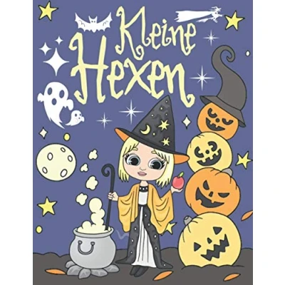 Abbildung von Kleine Hexen: Malbuch für Kinder Ab 4 8 Niedliche Hexen Illustrationen