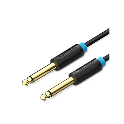 Abbildung von VENTION 6,35mm Gitarren Instrumentenkabel Mono Audio Klinke Kabel, 1/4&quot; Klinkenstecke TS Kabel auf Lärmschutz für Gitarre,Verstärker,Bass(5M)