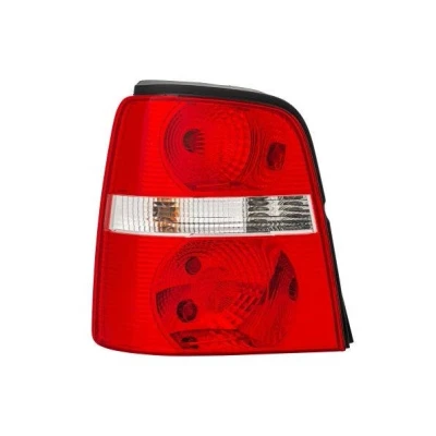 Abbildung von HELLA 2VP 008 759 051 Rückleuchte links P21W, PY21W, R5W 12 glasklar, Rot mit Glühlampen Lampenträger VOLKSWAGEN: Touran I