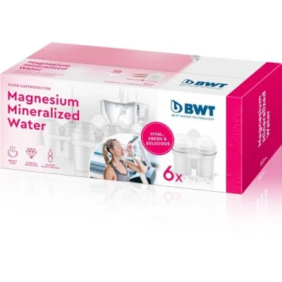 Abbildung von BWT Filterkartusche Magnesium Mineralized Water 6 Stück Mit Für Alle Wasserfilter Trinkwasser Filtert Kalk, Chlor, Blei &amp; Kupfer
