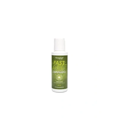 Abbildung von Extasialand Fastwet Cannabis Gleitgel 100 ml Gleitmittel auf Wasserbasis mit Sativa Hanfsamen Öl water based body lube