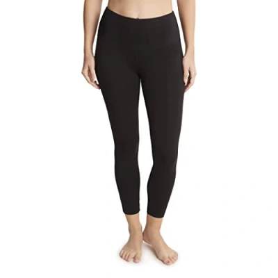 Abbildung von Jockey Damen Cotton Stretch Basic 7/8 Leggings, Tiefschwarz, M