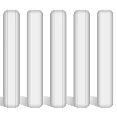Abbildung von stonylab 5 Teiliges PTFE Magnetrührstäbchen Set, 50 mm beschichtet Stir Bar Set Magnetrührstäbe Weißer Rührmischer für Rührer, PK