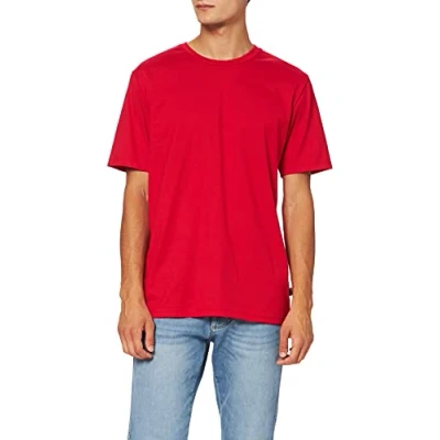 Abbildung von Trigema Herren T Shirt aus Baumwolle 637202, Kirsch, L