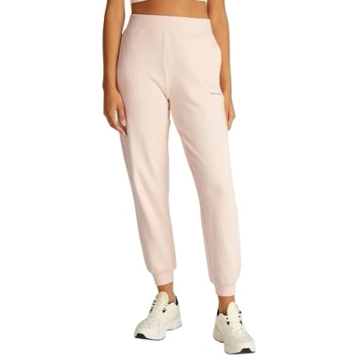 Abbildung von Calvin Klein Jeans Monologo JOG PANT Jogginghose, Damen, Größe: Large, Silver peony