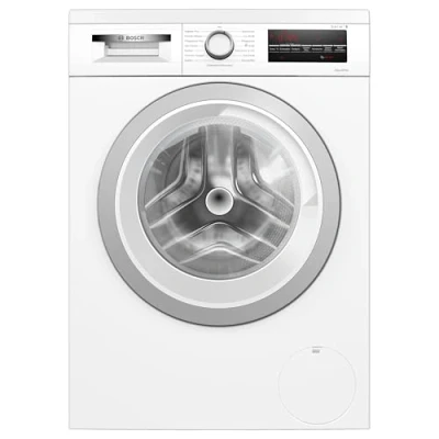 Abbildung von Bosch WUU28T70, Serie 6, Waschmaschine, 8 kg, 1400 UpM, Unterbaufähig, schneller waschen mit SpeedPerfect, Nachlegefunktion, Hygiene Plus, VarioTrommel, Leise dank EcoSilence Drive, LED Display, Weiß