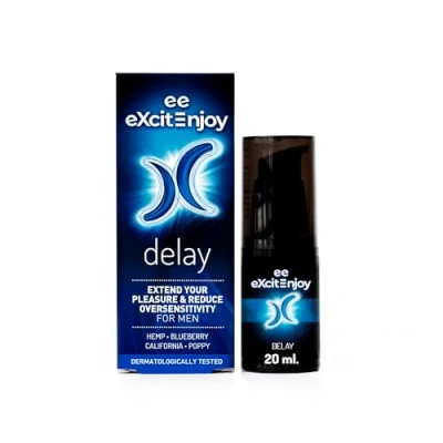 Abbildung von EXCITE Delay Gel für Männer auf Basis von Pflanzenextrakten. mehr Kontrolle, Reduziert Überempfindlichkeit 15ml