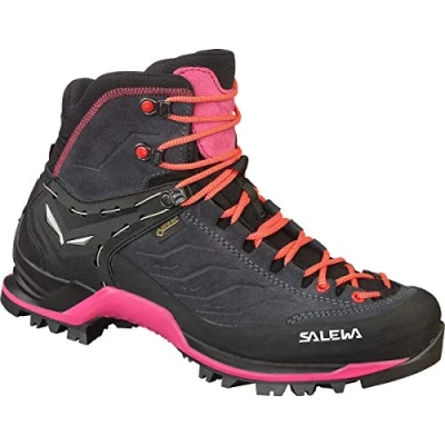 Abbildung von Salewa WS Mountain Trainer Mid Gore TEX Damen Trekking &amp; Wanderstiefel, Grau (Asphalt/Sangria), 41 EU