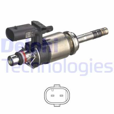 Abbildung von DELPHI 28573552 12B1 Einspritzventil VOLKSWAGEN: Golf 7, VIII Variant, SEAT: Leon III Hatchback