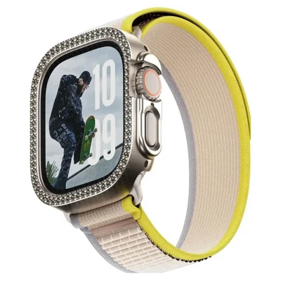 Abbildung von Bling Bumper für die Apple Watch Ultra 1/2/3 49 mm Gold Black Friday Deals