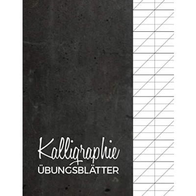 Abbildung von Kalligraphie Übungsblätter: Übungsheft mit Kalligrafie Papier 120 Seiten zum Üben des Schönschreibens ca. A4