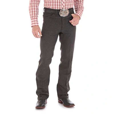 Abbildung von Wrangler Herren Wrancher Kleid Jeans, Heather Black, 34W / 30L