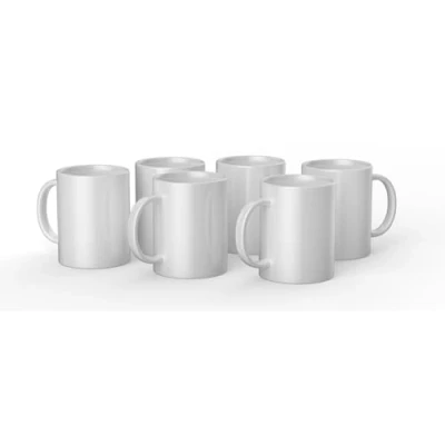 Abbildung von Cricut Blank Mugs Weiß 425 ml 6 x Sublimationsbecher mit Tinte für die Verwendung von Tassenpresse auffüllbarer Tinte, 2008944