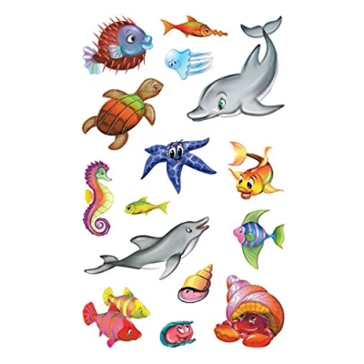 Abbildung von AVERY Zweckform 53707 Kinder Sticker Meerestiere 30 Aufkleber