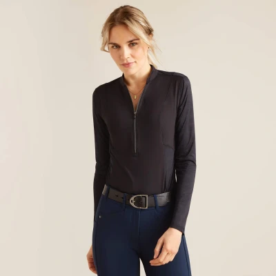 Abbildung von Ariat Base Layer Breathe 1/4 Reißverschluss Schwarz M
