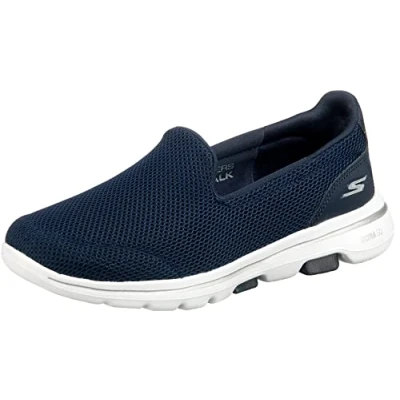 Abbildung von Skechers Damen Go Walk 5 sneakers, Navy Textile White, 37 EU