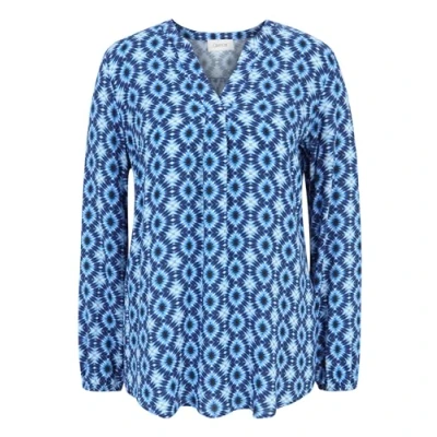 Abbildung von Cartoon Bluse, Damen, Größe: 44, blue