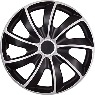 Abbildung von Radzierblende Quad schwarz/Silber 17 Zoll 4er Set
