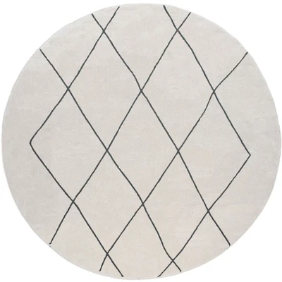 Abbildung von Paco Home Teppich »Haral 786« rund 9 mm Höhe Kurzflor, Scandi Design, Rauten Motiv