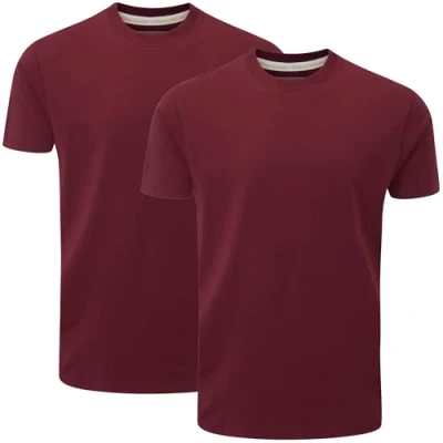 Abbildung von Charles Wilson 2er Packung T Shirts mit Rundhalsausschnitt (L, Port (0824))