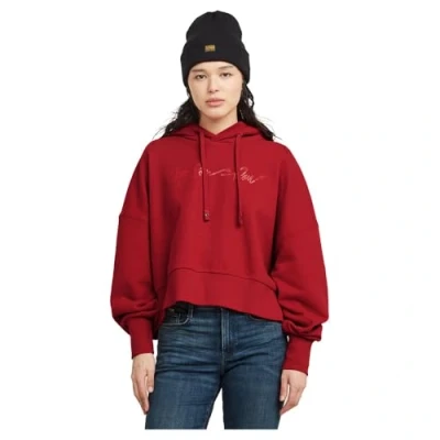 Abbildung von G STAR Gscript Oversized Hooded Kapuzenpullover, Damen, Größe: XS, Baron