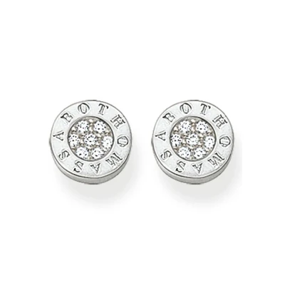 Abbildung von Thomas SABO Ohrringe, Damen, Größe: One Size, Silver coloured, white