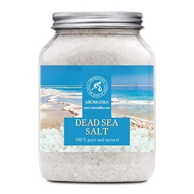 Abbildung von Totes Meer Salz 1000g Therapie Reich &amp; Mineralsalzen Badesalz und Saunasalz 1kg Stressabbau Baden Besten für Guten Schlaf Körperpflege Entspannung Badezusatz