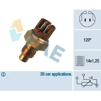 Abbildung von Sensor, Kühlmitteltemperatur FAE 34130
