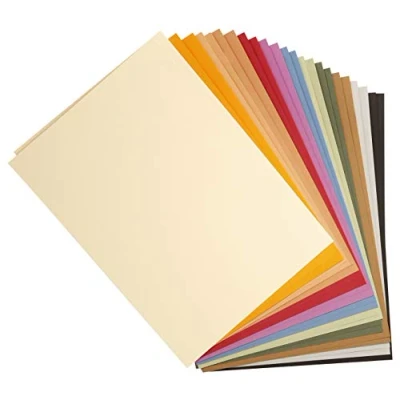 Abbildung von Clairefontaine 960450C Ries mit 100 Blatt Zeichenpapier Tulipe, 160g, DIN A4, säurefrei, 100% Zellulose, 1 Ries, 24 Pastellfarben sortiert