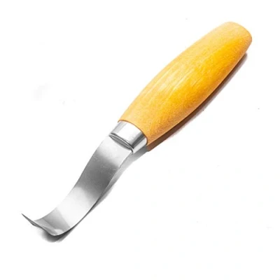 Abbildung von Morakniv Carving Hook 163 Fixes Messer, Unisex, Griff: Birke, Natur, Klinge: 50 mm