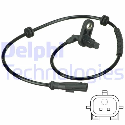Abbildung von DELPHI SS20600 ABS Sensor aktiver 683 RENAULT: Modus / Grand Modus, CLIO 3