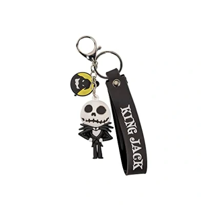 Abbildung von Disney The Nightmare Before Christmas 3D Kechain, schwarz/weiß, One size