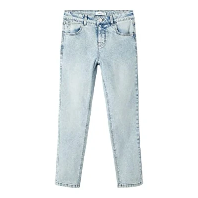 Abbildung von name it Girl&#039;s NKFROSE HW MOM AN Jeans 4341 AU D Hose, Light Blue Denim, 140
