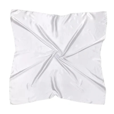Abbildung von DRESHOW 90x90cm Große Quadratische Schals für Damen Seide Kopftuch Bandanas Haartuch Halstuch Haarschmuck