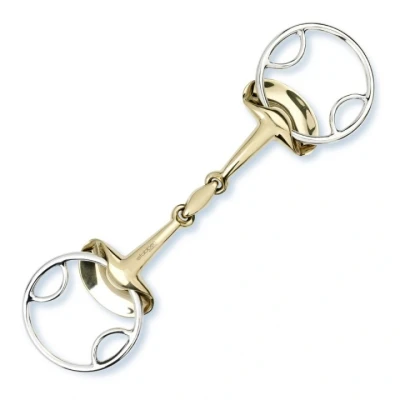 Abbildung von Stübben Trens Gebiss Golden Wings 4 in 1 Sweet Iron 15,0cm