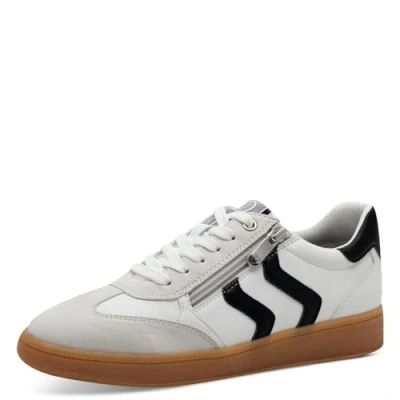 Abbildung von Marco Tozzi Sneaker low, Damen, Größe: 38, White/black Schuhe