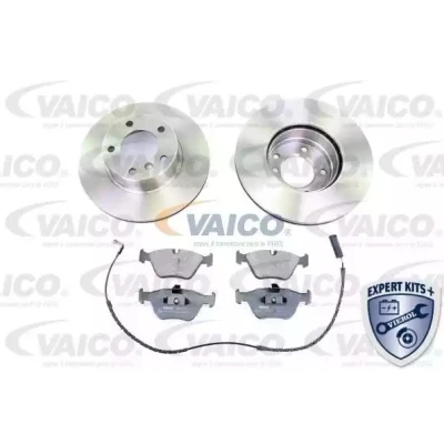 Abbildung von VAICO V20 90003 Bremsscheiben und beläge Vorderachse Belüftet EXPERT KITS + inkl. Verschleißwarnkontakt BMW: 5 Saloon