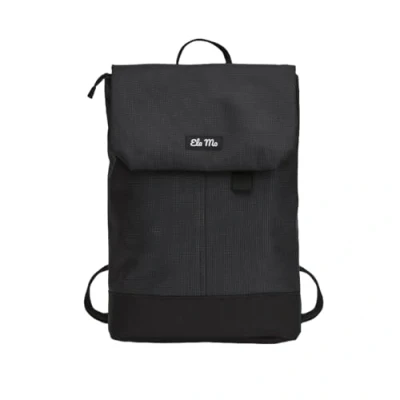 Abbildung von Ela Mo Daypack Rucksack Damen Schön u. Durchdacht mit Laptopfach &amp; Anti Diebstahl Tasche für Ausflüge, Uni, Schule Büro (Black Reflective)