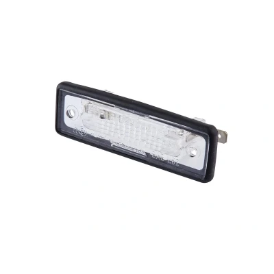 Abbildung von HELLA 2KA 004 331 031 Kennzeichenleuchte C5W Halogen links, rechts mit Lampenträger BMW: 7, 3 Convertible, Saloon