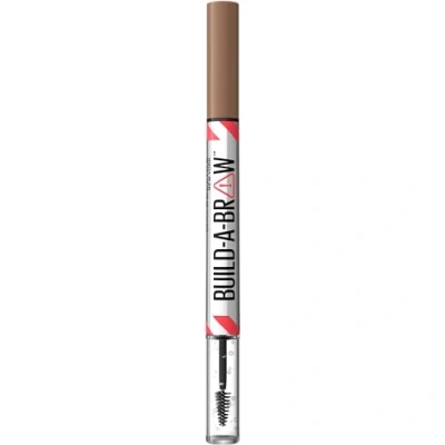 Abbildung von Maybelline New York Stift &amp; Gel für Augenbrauen 2 in 1 Doppelspitze zum Füllen, Zeichnen und Fixieren der Build a Brow Farbe: Soft Brown (255)