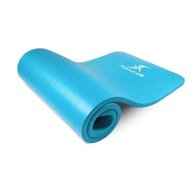Abbildung von ProsourceFit Extra Thick Yoga and Pilates Mat 1&quot; (25mm) 71 inch Long High Density Exercise with Comfort Foam Carrying Strap, Aqua