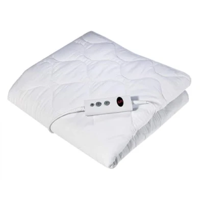 Abbildung von Promed UBS 2.4 Wärmeunterbett mit Abschaltautomatik, elektrische Heizdecke 10 Temperaturstufen, Schnellheizung Turbo Heat 120 Watt und Überhitzungsschutz, ca 150x70 cm, waschbar bei 40⁰, weiß