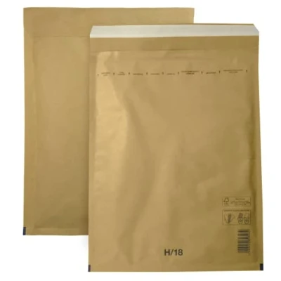 Abbildung von Netuno 10 Stück Luftpolster Versandtasche H8 290 x 370 mm Braun Luftpolstertasche Luftpolsterumschlag Polsterumschlag Briefumschlag gepolstert Recycling reißfest mit Luftfolie