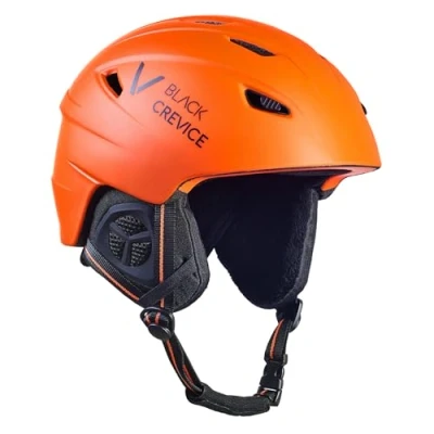 Abbildung von Black Crevice Erwachsene Skihelm Streif, matt orange/schwarz, XS…